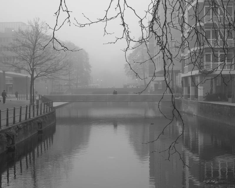 Delftsevaart in de ochtend mist