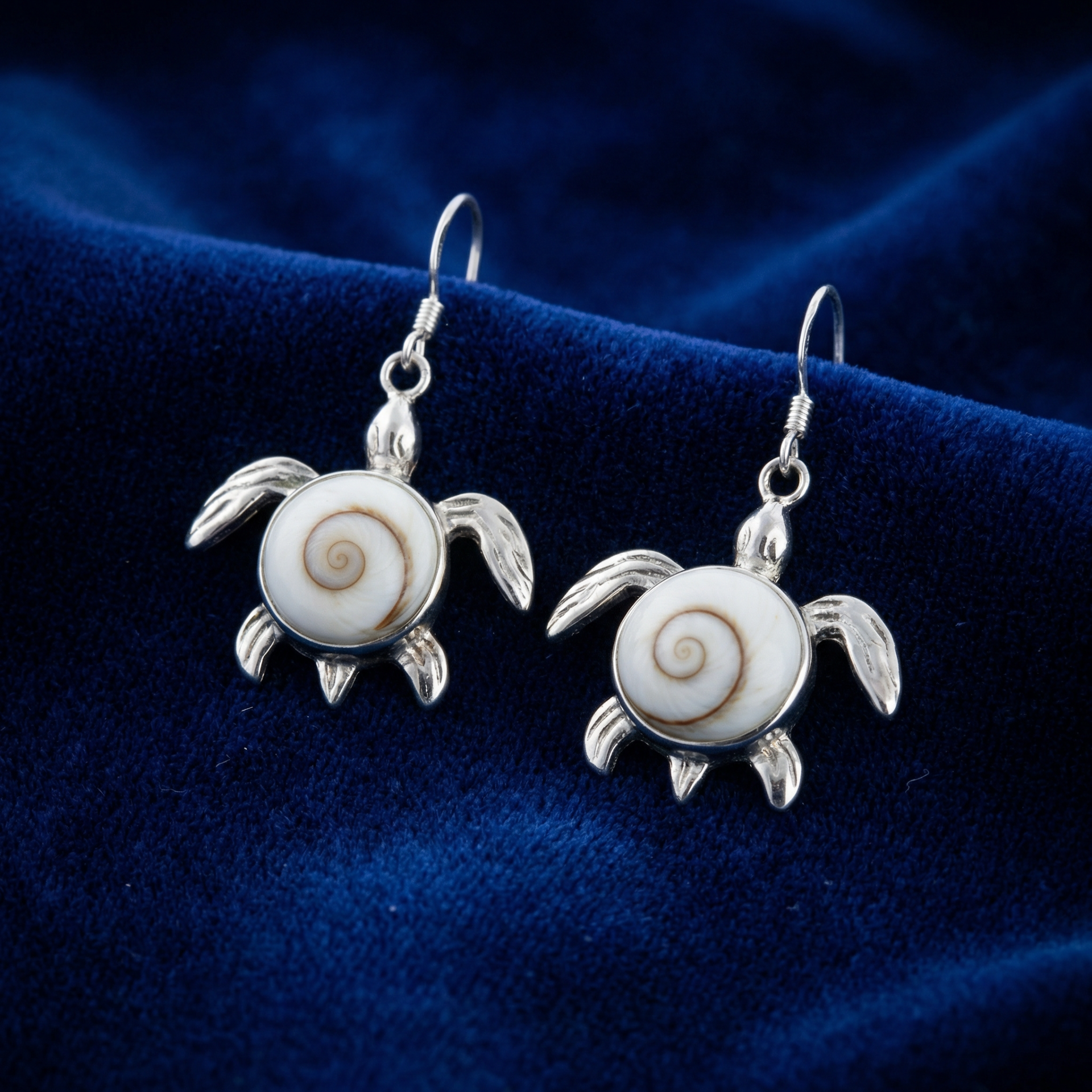 Boucles d'oreilles Tortues Œil de Sainte Lucie