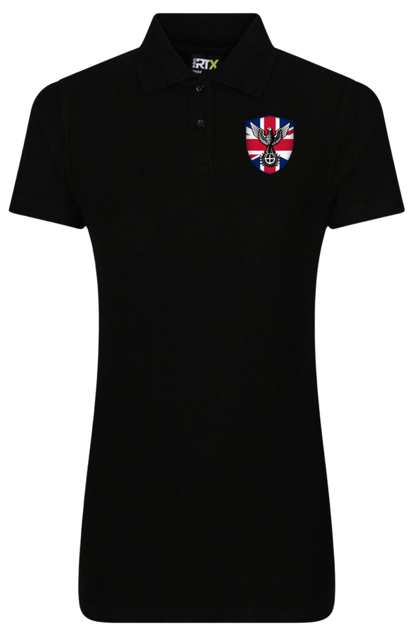 Ladies Fit BM Union Flag Embroidered Polo