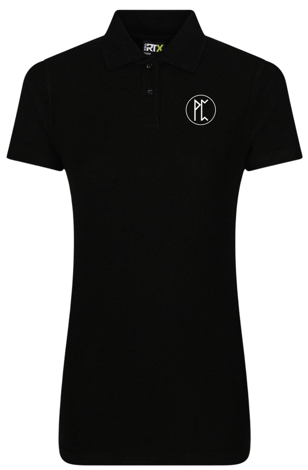Ladies Fit White Pride Runic Embroidered Polo
