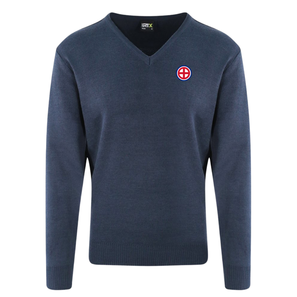 British Movement V-Neck Knitwear Sweater