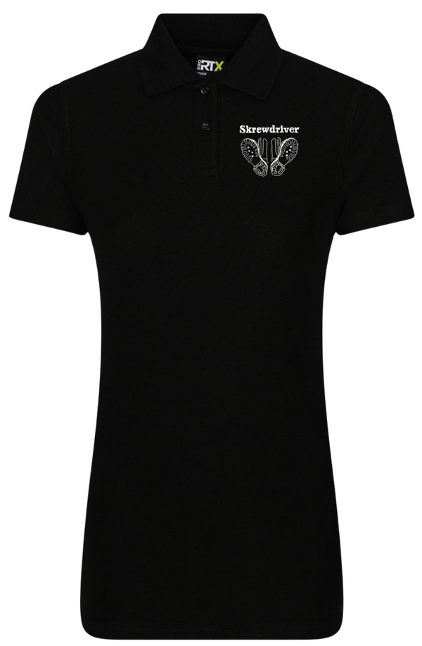 Ladies Fit Skrewdriver Boots Embroidered Polo