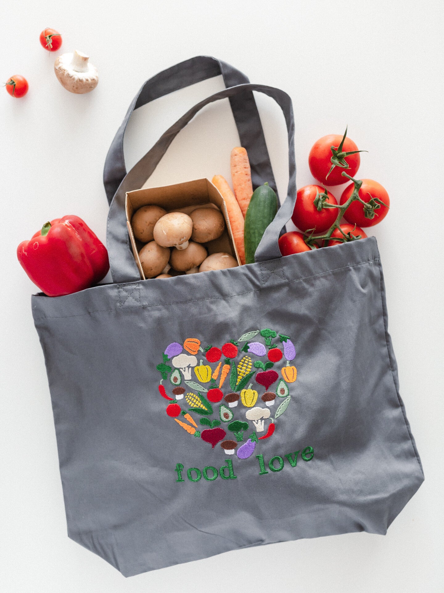 Baumwolltasche "food love"