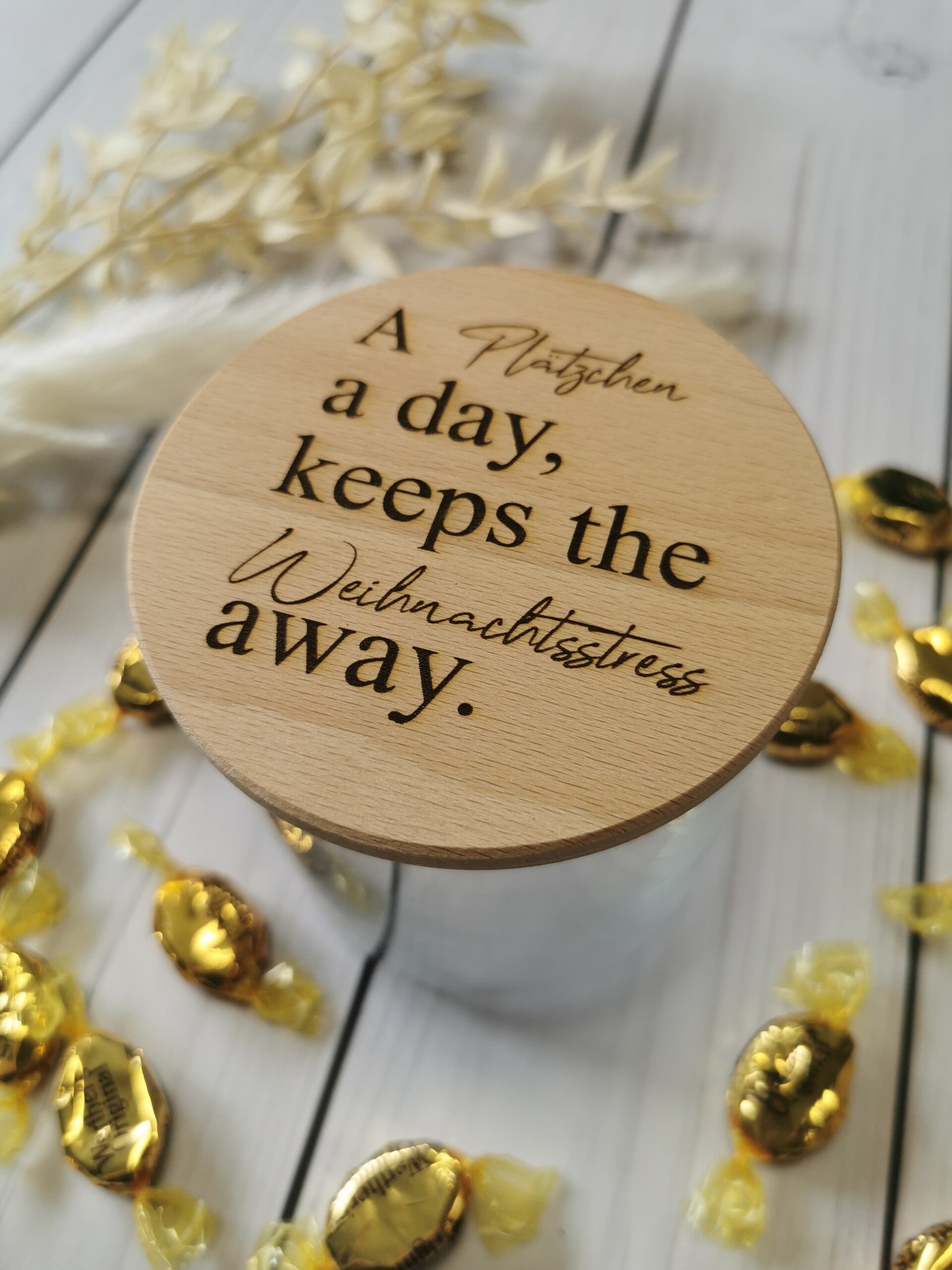 Vorratsglas "A Plätzchen a day"