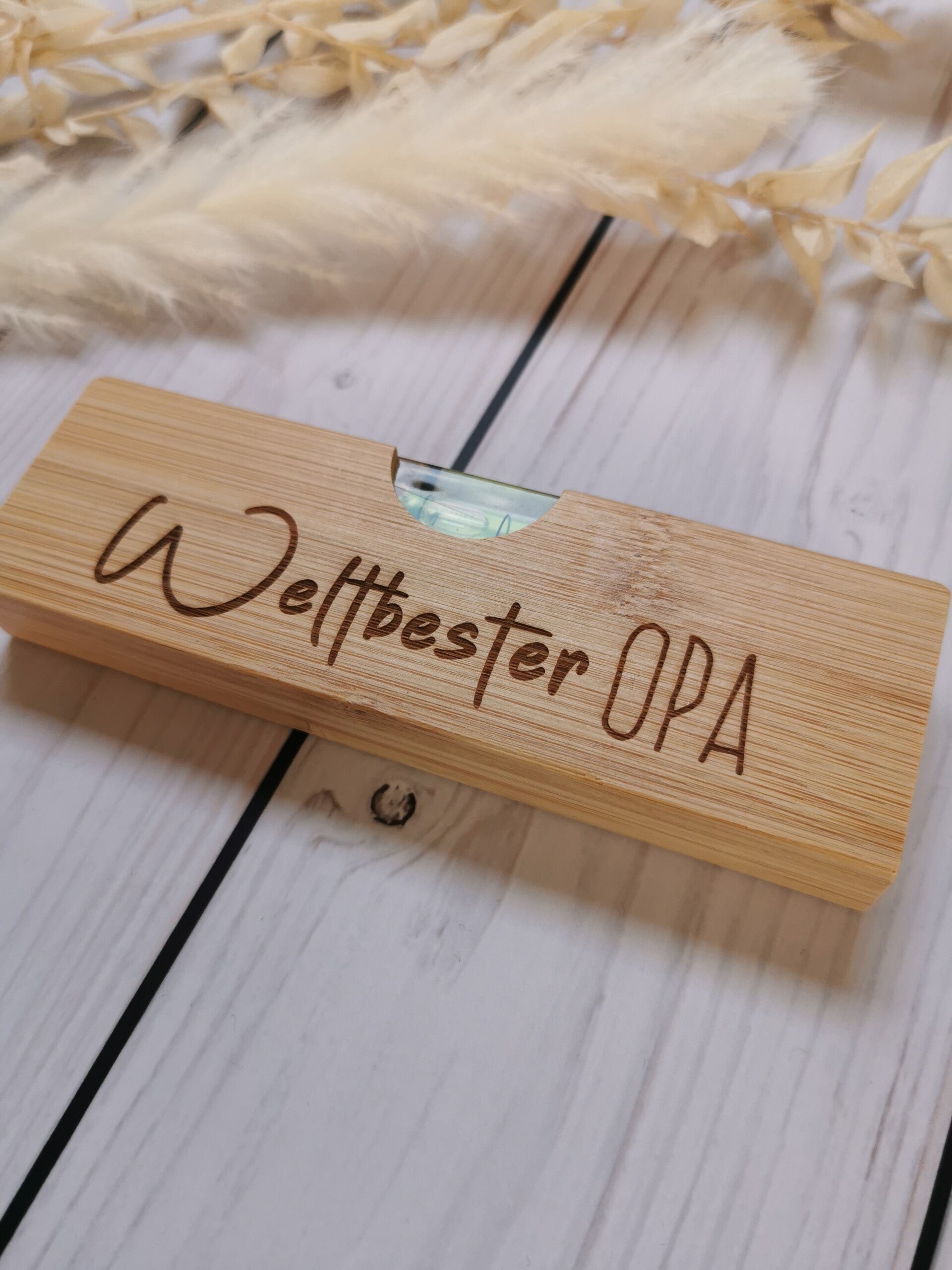 Flaschenöffner mit Wasserwaage "Weltbester Opa"