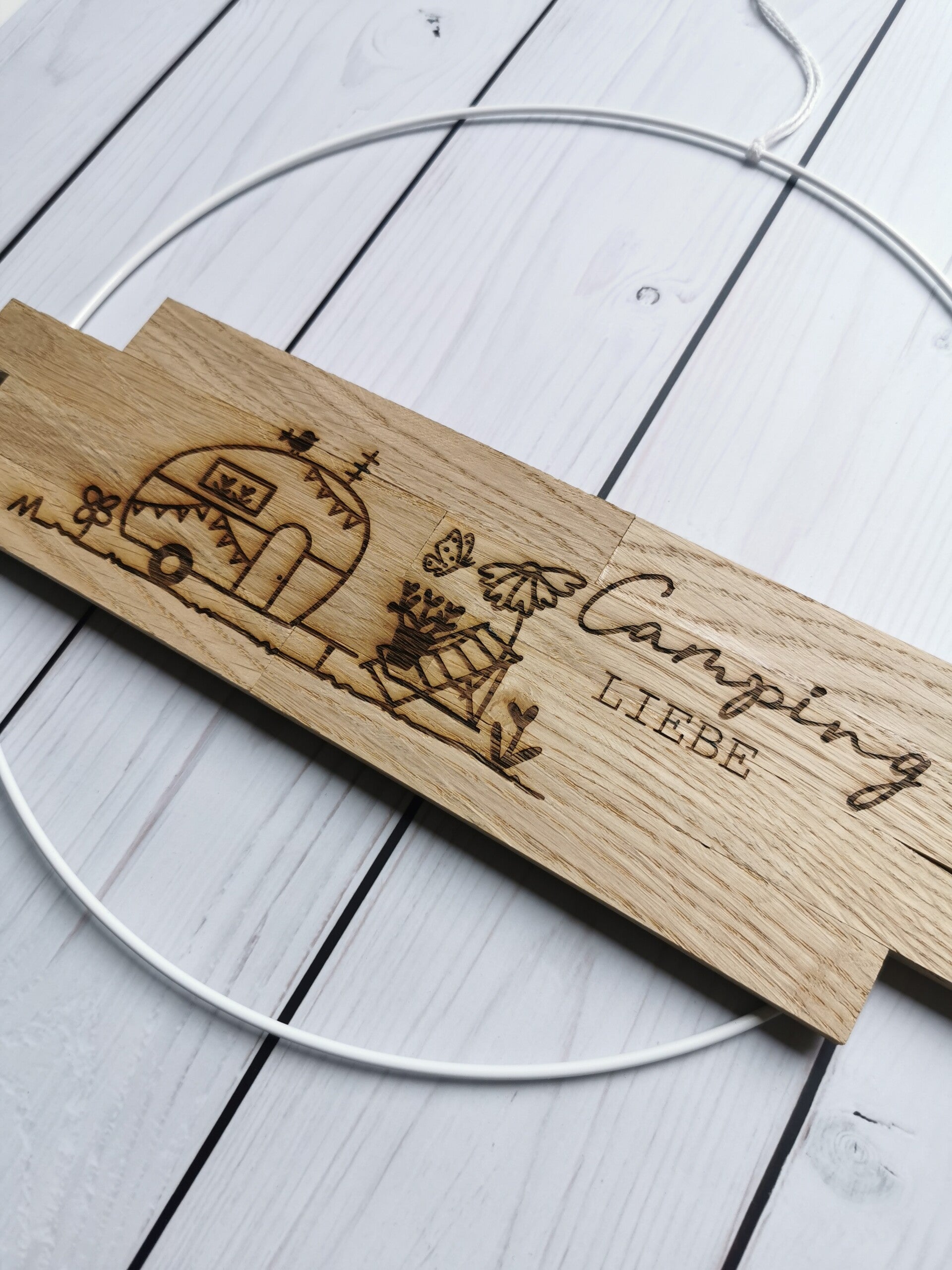 Deko-Ring "Camping-Liebe Wohnwagen"