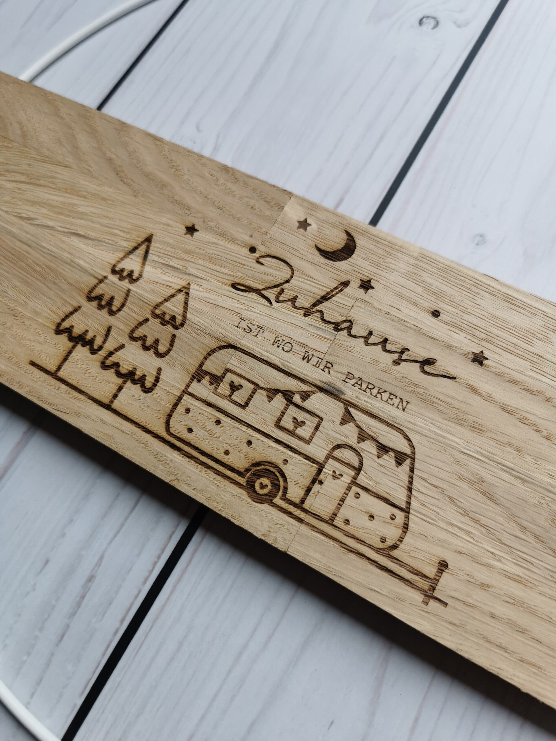 Deko-Ring "Camping-Zuhause Wohnwagen"