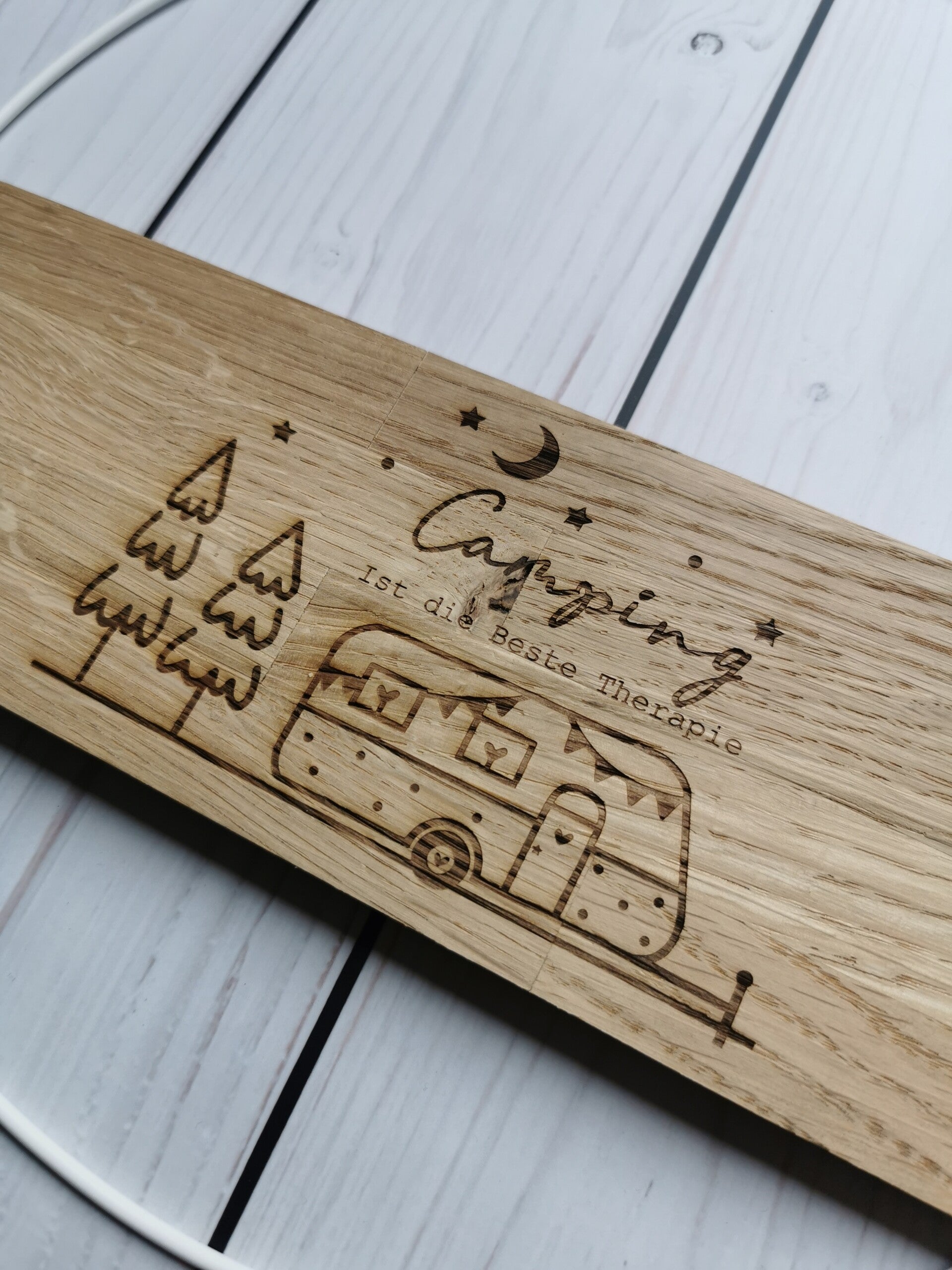 Deko-Ring "Camping-Therapie Wohnwagen"