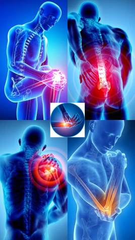 Arthrites, sciatalgie, cervicalgie, épondyltie, facsites, capsulite,