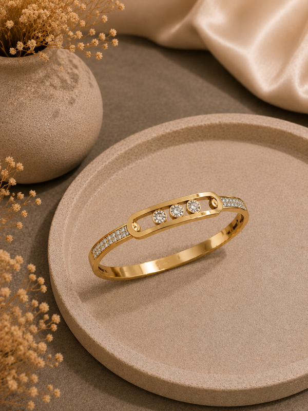 Golden Trio Spark Bangle