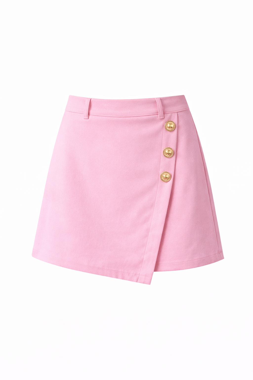 Skort Chic Buttons Roze