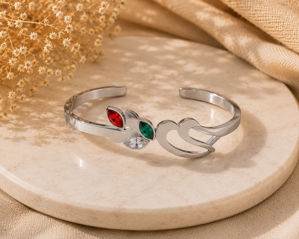Silver Tulip Bangle