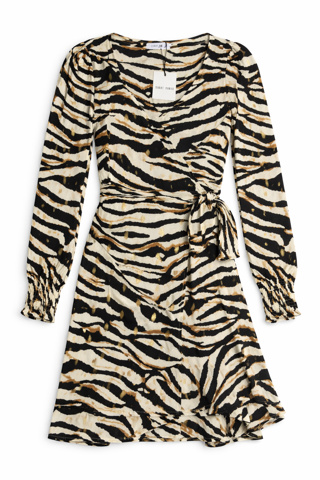 Zebra Dress Beige