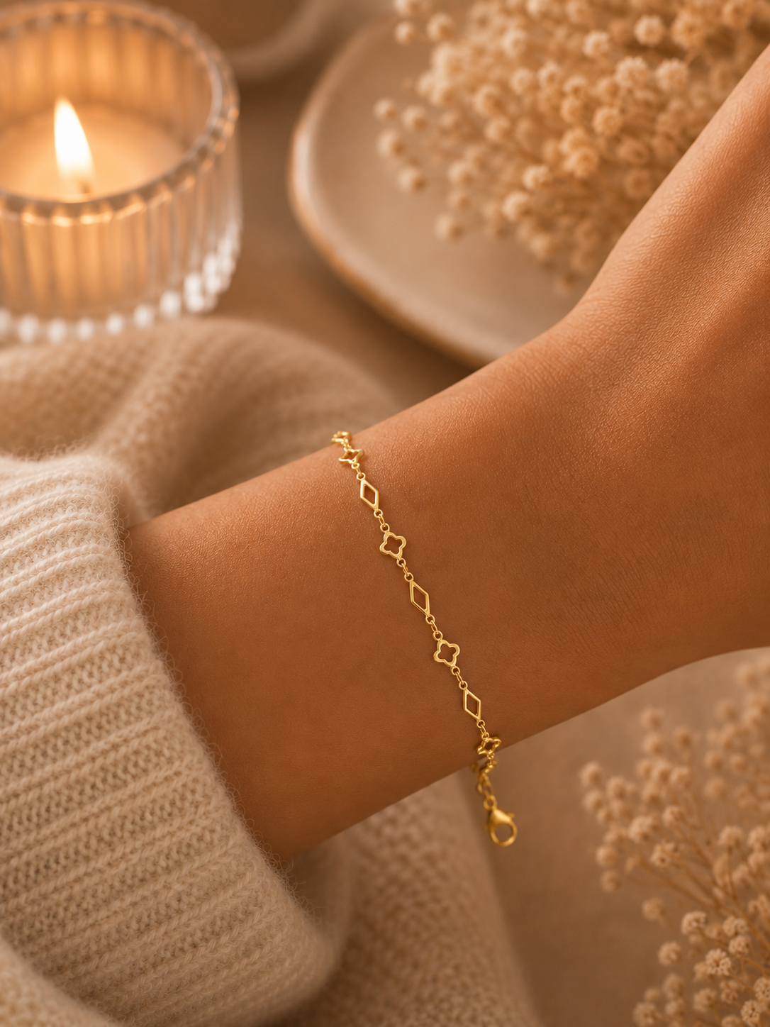 Belle Clover Bracelet - Gold
