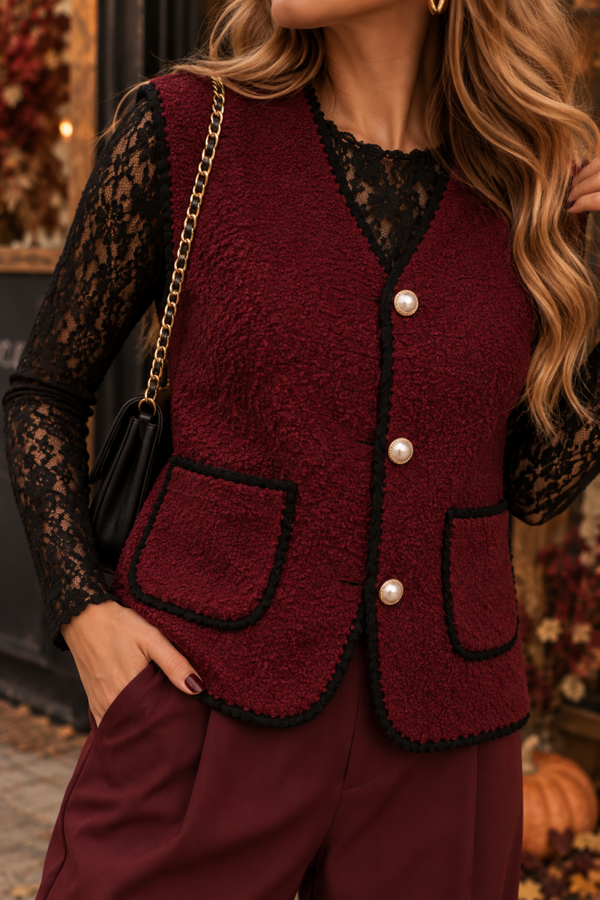 Coco Gilet Bordeaux