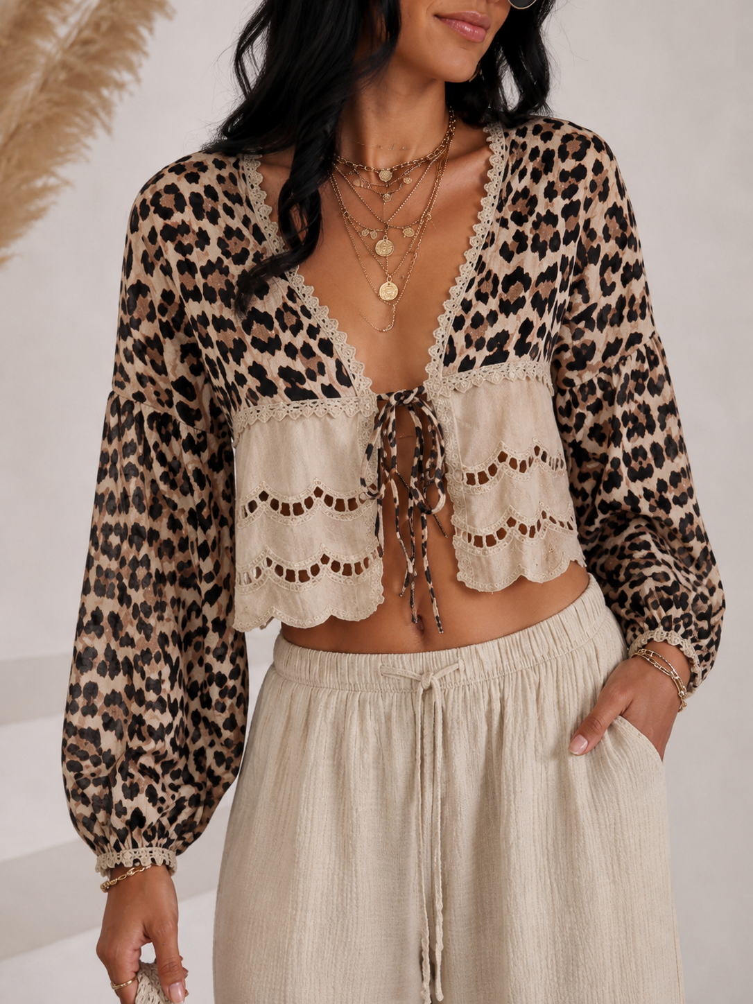 Boho Leo Blouse