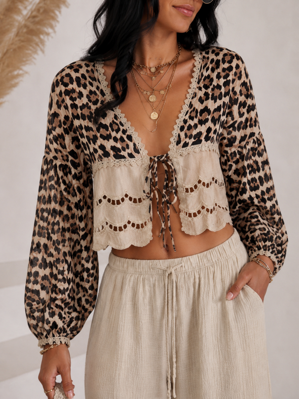 Boho Leo Blouse