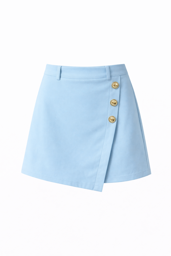 Skort Chic Buttons Blauw