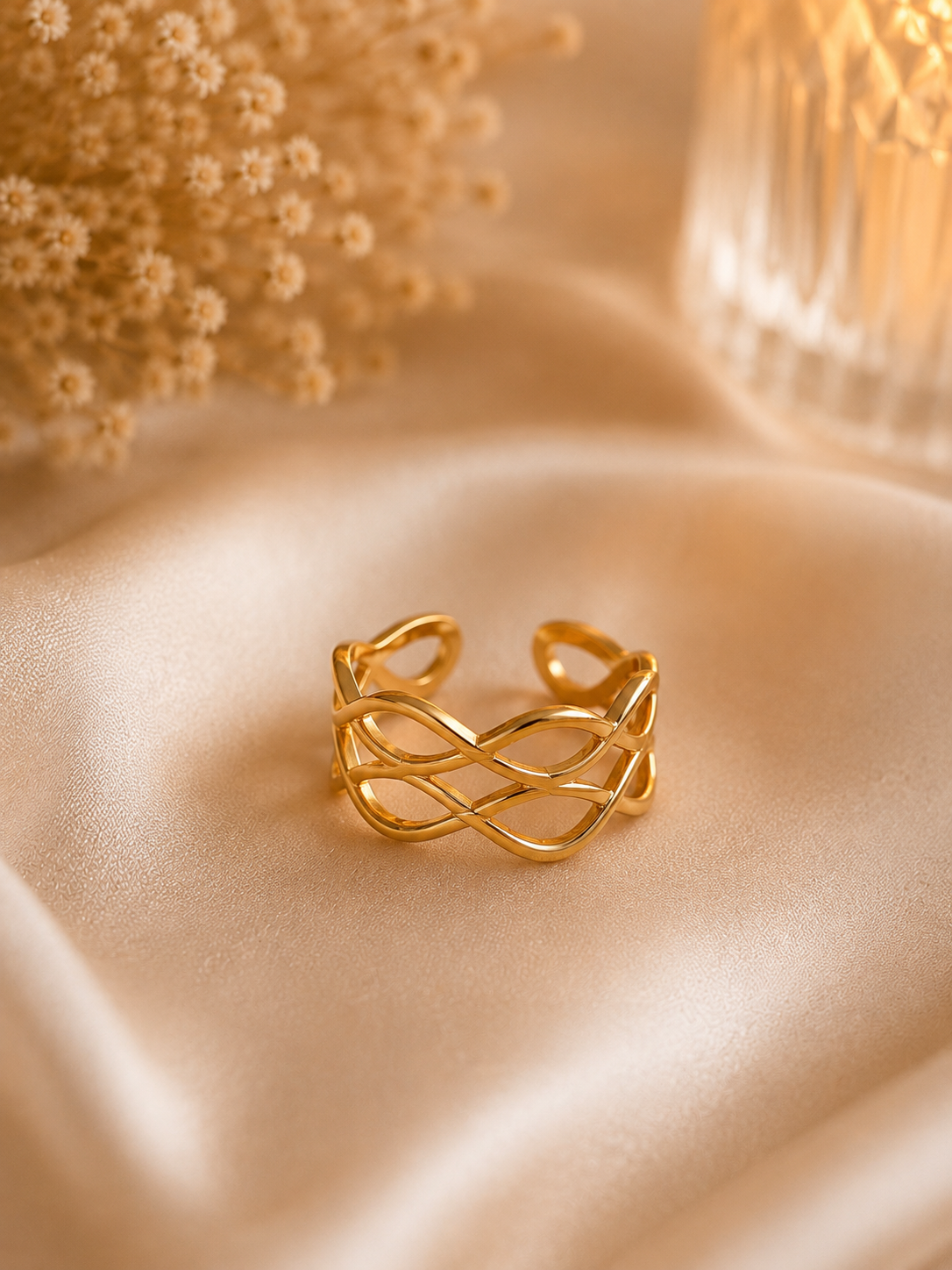 Golden Infinity Ring