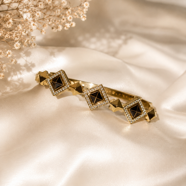Golden Noir Luxe Bangle