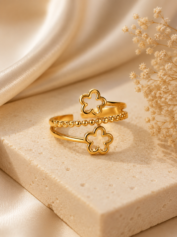 Luxe Clover Ring