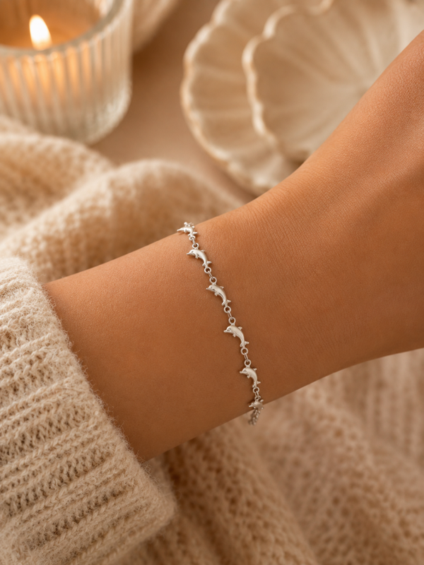 Silver Dolphin Bracelet
