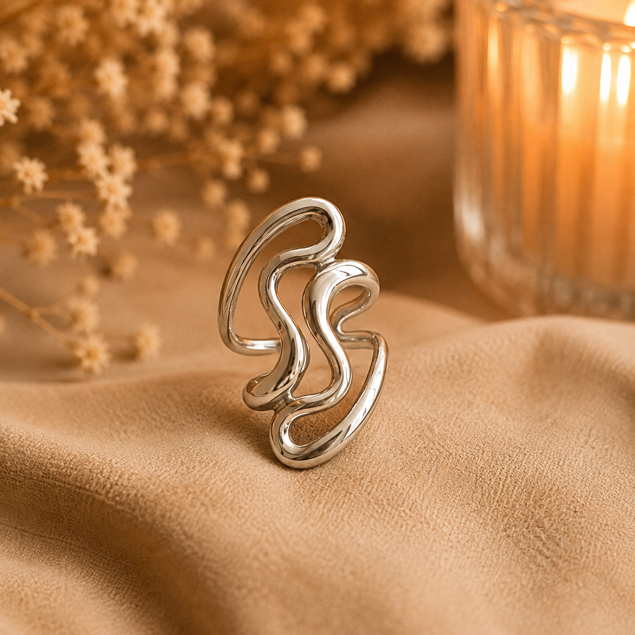 Silver Flow Ring