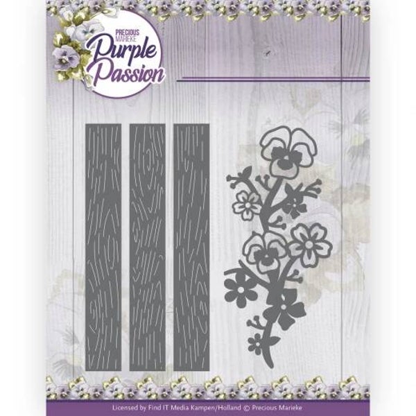 PM10245 Purple Passion - Fence with Pansies