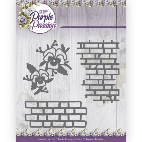 PM10246 Purple Passion - Wall with Pansies