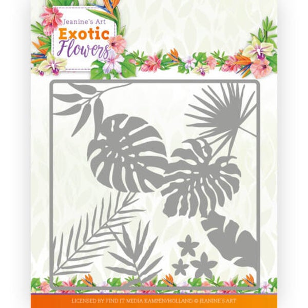 JAd10130 Exotic Flowers - Leaf and Flower Frame