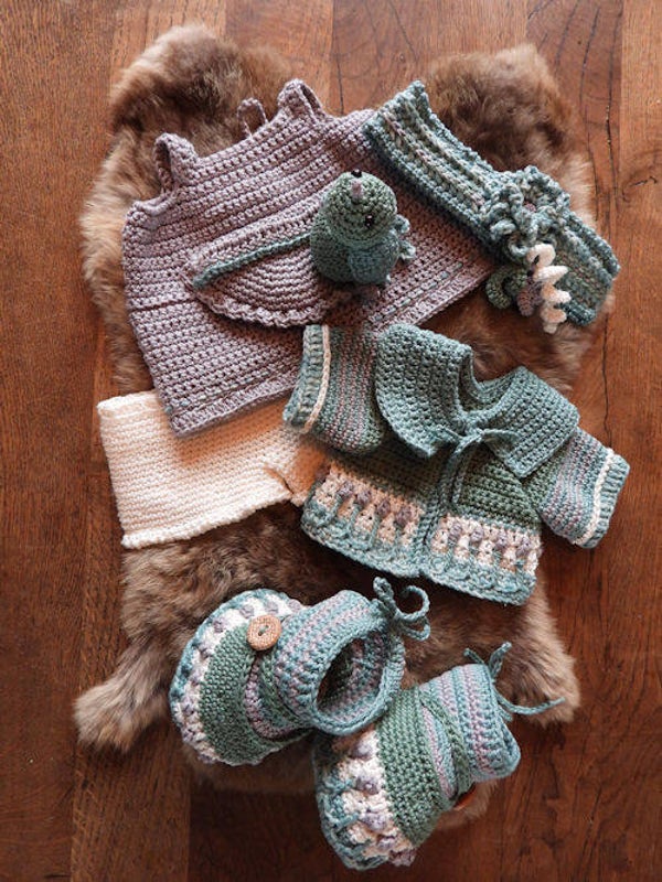 69042/023 XXL Funny kledingset Birdy grey