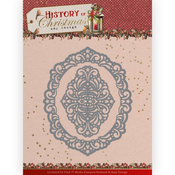 ADD10245 History of Christmas - Lacy Christmas Oval