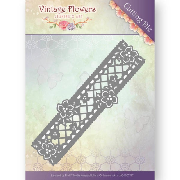 JAD10033 Floral Border - Vintage Flowers
