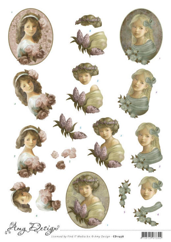 Vintage girl CD11456