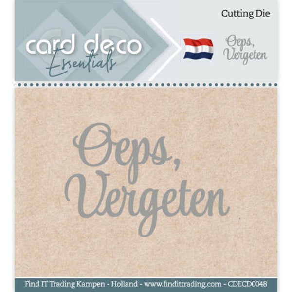 CDECD0048 Oeps, vergeten