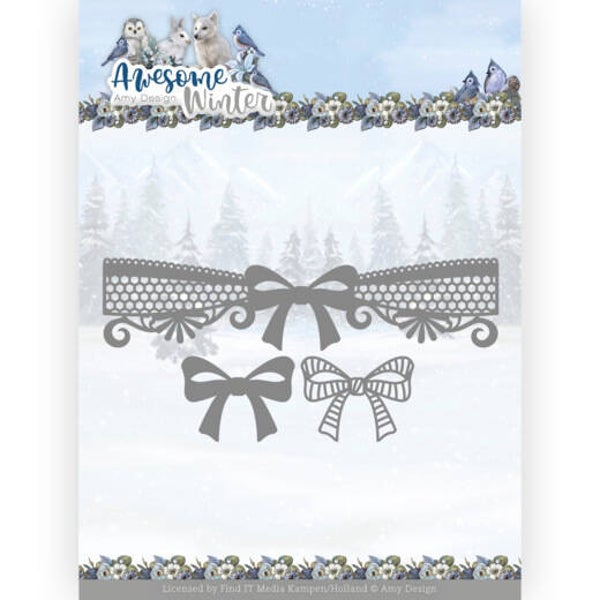 ADD10254 Awesome Winter - Winter Lace Bow