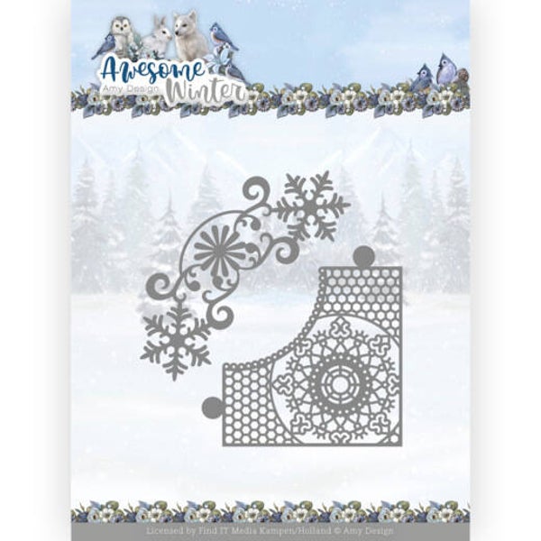 ADD10258 Awesome Winter - Winter Lace Corner