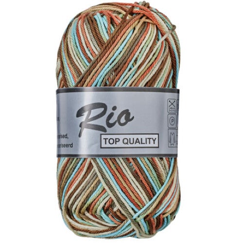 638 Rio Multi blauw/bruin/groen