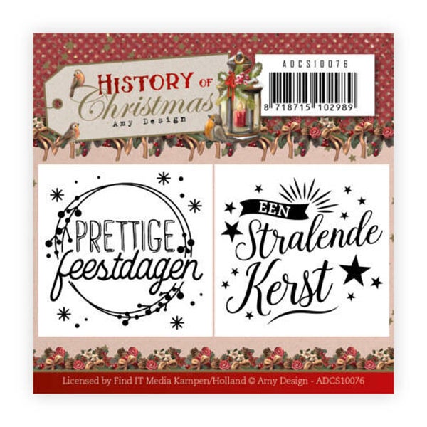 ADCS10076 History of Christmas - Mini Clear Stamps Set