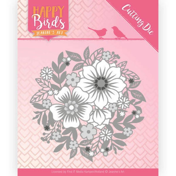 JAD10084 Bloemencircel - Happy Birds