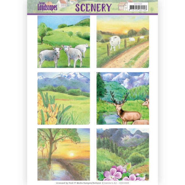 CDS10009 Scenery Jeanines Art - Spring Landscapes 2