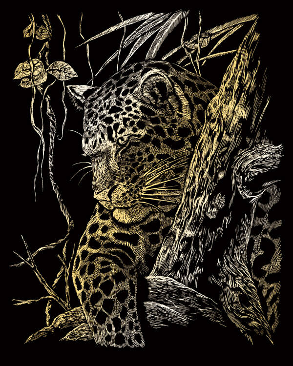 GOLF21 - LEOPARD IN TREE GOLD