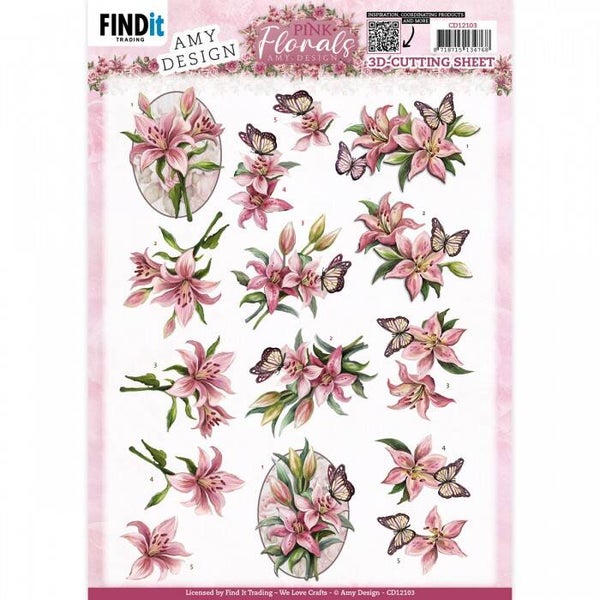 Pink Florals - Lillies