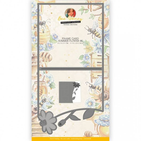 CDCD10148 Bee Honey - Summer Flower Frame 4K