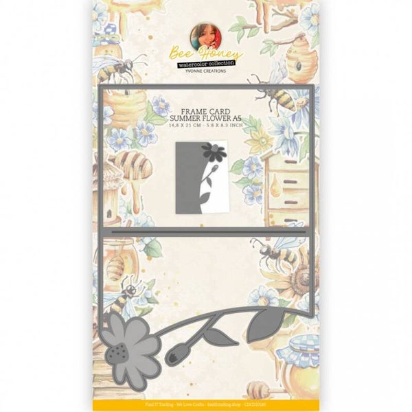 CDCD10149 Bee Honey - Summer Flower Frame A5