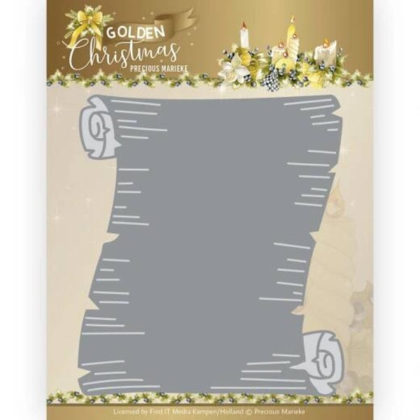 PM10236 Golden Christmas - Paper Scroll