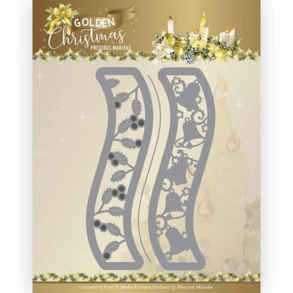 PM10238 Golden Christmas - Christmas Bell Border