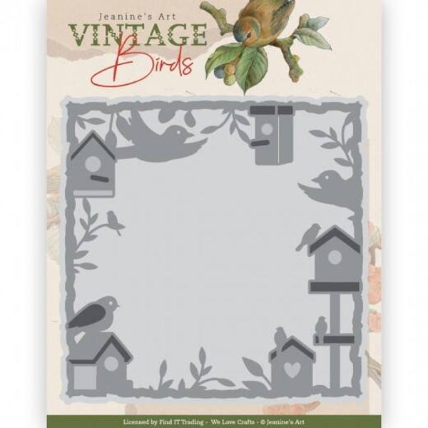 JAD10171 Vintage Birds - Birdhouse Frame