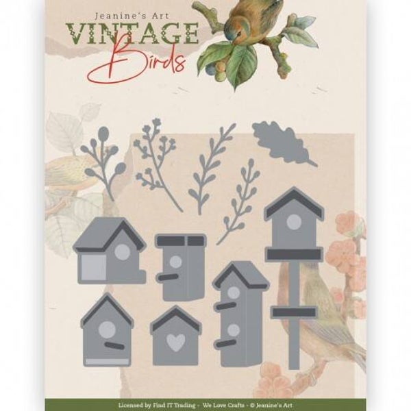 JAD10172 Vintage Birds - Birdhouses