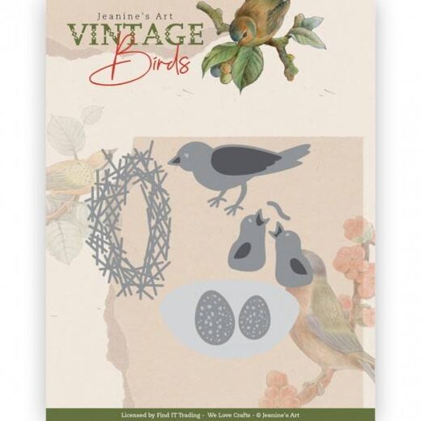 JAD10174 Vintage Birds - Bird's Nest